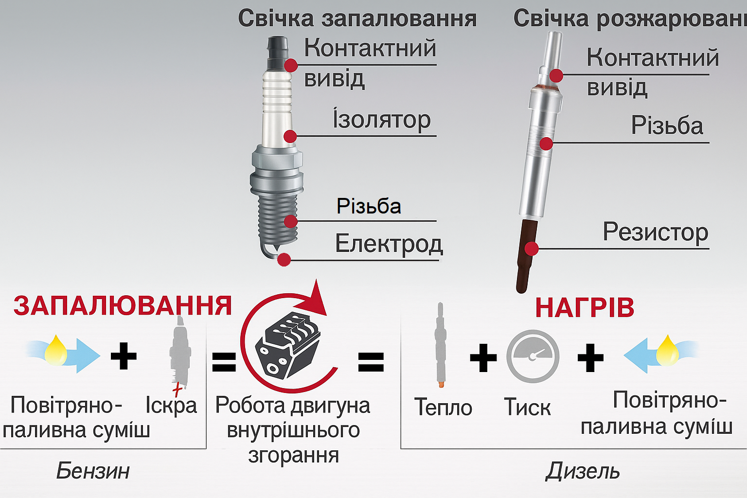Моторне масло та масляний фільтр